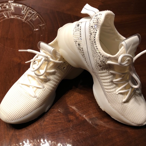 Madden Girl Off White Sneakers Women’s US Size 8 - Picture 3 of 10